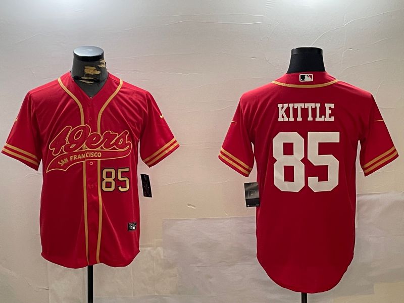 Men San Francisco 49ers #85 Kittle Red Joint Name 2024 Nike Limited NFL Jersey style 12094->youth mlb jersey->Youth Jersey